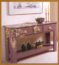 furniture buffet table wood plans package