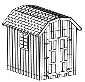 8x10 gambrel roof Shed Plan