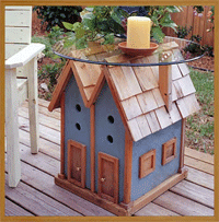 birdhouse table cabinet wood plans package