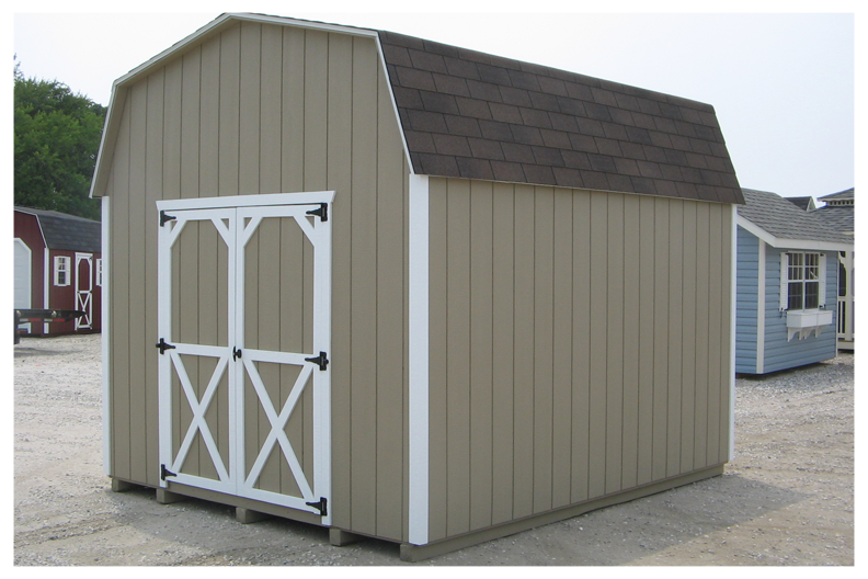 Custom Gambrel Shed Plans, 8 x 10 Shed, Detailed Building 