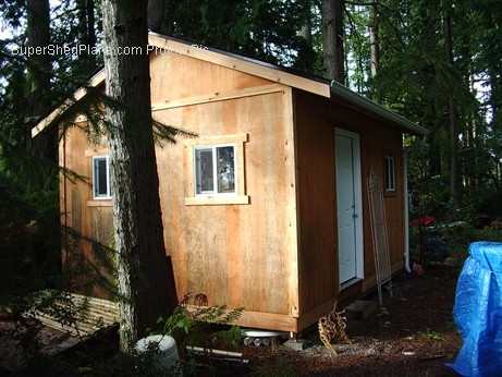 wood cabin shed plans