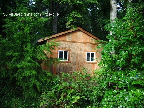 wood hunting cabin shed plans