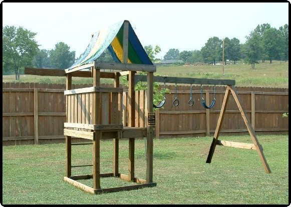 Custom Jungle Gym Plans, Deluxe Swing Set, Construction Guides - Click Image to Close