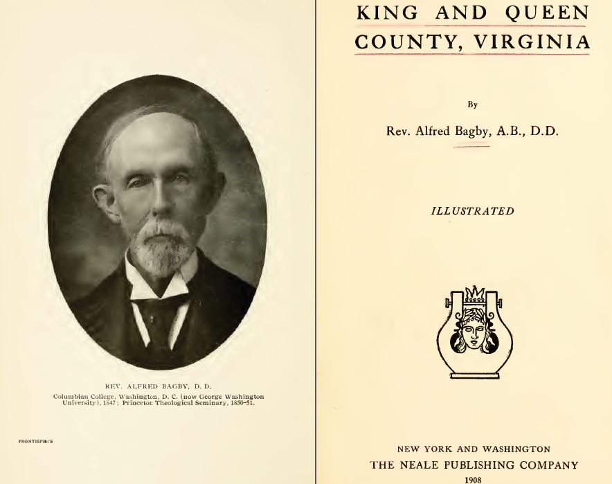 1908 KING & QUEEN County Virginia VA, History & Genealogy Family Tree