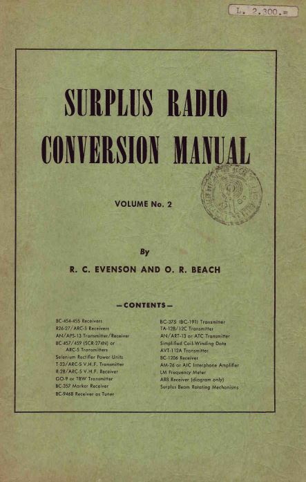 Surplus Radio Conversion Manuals