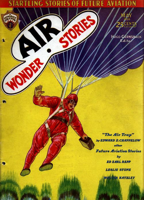 Air and Science Wonder Stories Pulp Fiction Magazine