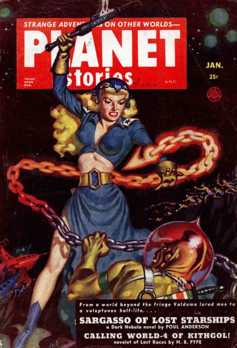 Planet Stories Pulp Fiction Magazine