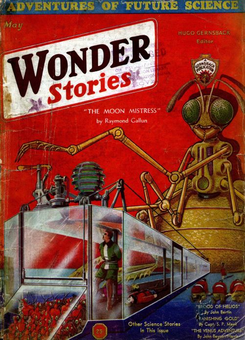 Wonder Stories Pulp Fiction Magazine