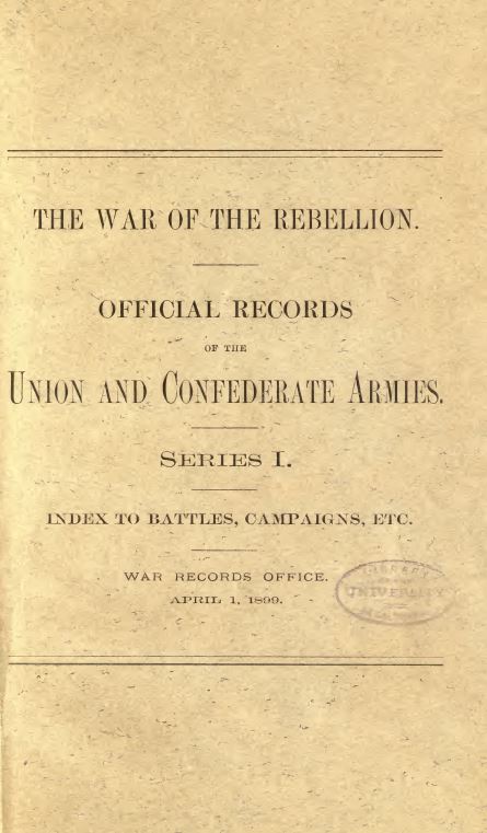 War of The Rebellion