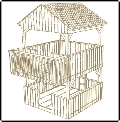 jungle gym and cubbyhouse playset plans