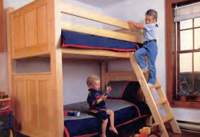 Custom Bunk Bed Plans, Easy to Build Furniture Plans