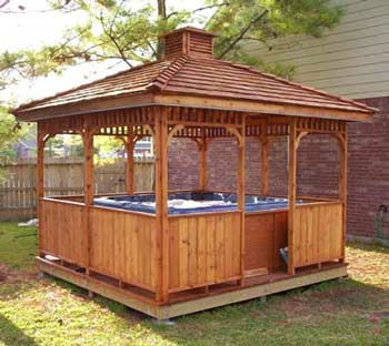 Custom Gazebo Plans, 12ft Square Hip Roof, with step by step