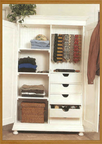 furniture armoire wood plans package
