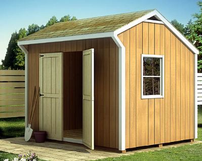 Custom Saltbox Shed Plans, 6 x 8 Shed, Detailed Building Plans