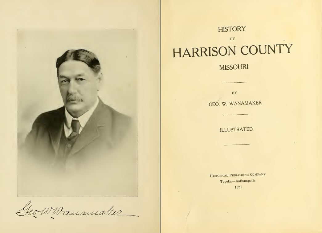 1921 HARRISON County Missouri MO, History and Genealogy Ancestry Family