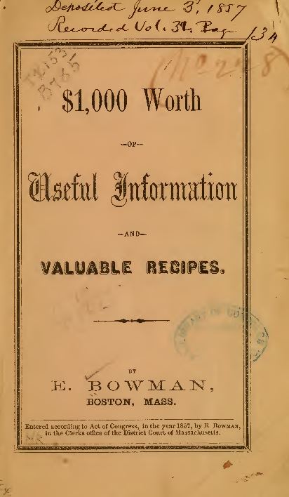 Vintage Cookbooks Library