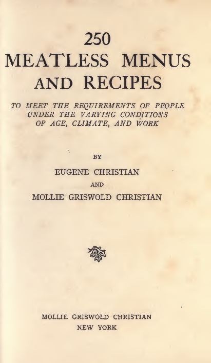 Vintage Cookbooks Library