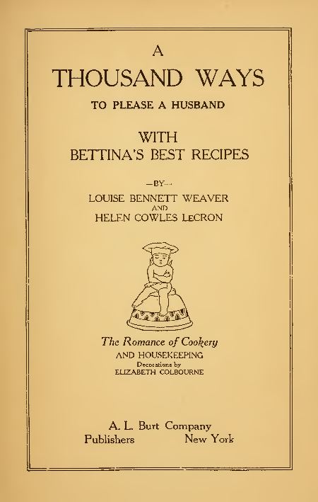 Vintage Cookbooks Library