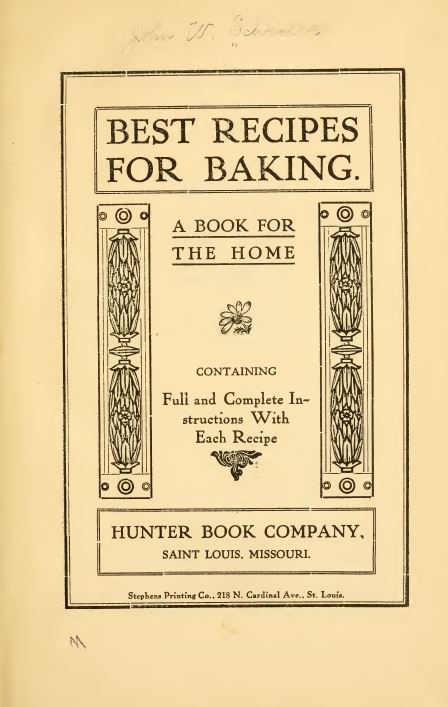 Vintage Cookbooks Library