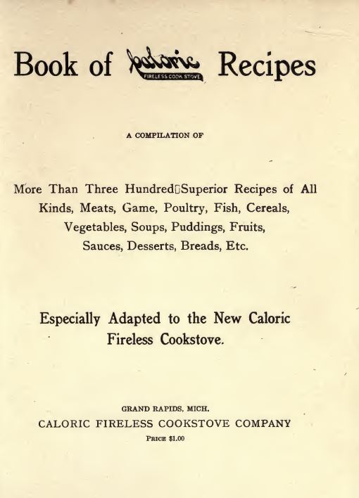 Vintage Cookbooks Library