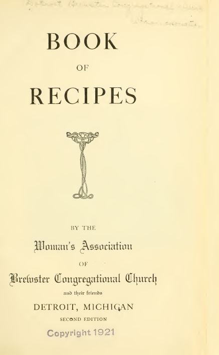 Vintage Cookbooks Library