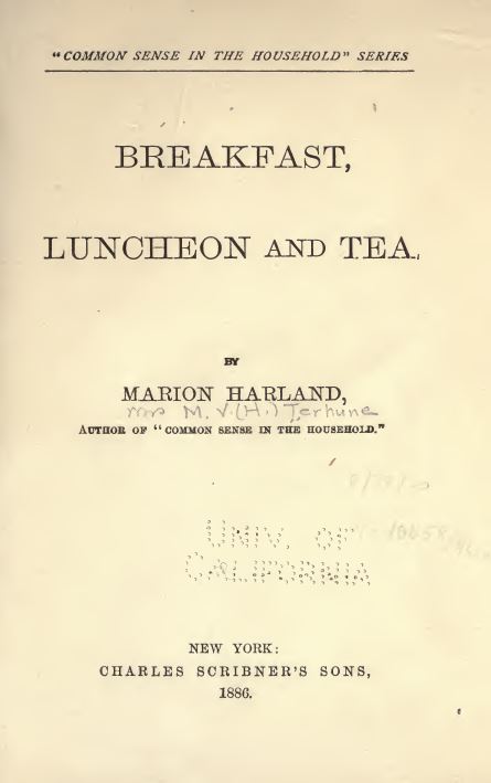 Vintage Cookbooks Library
