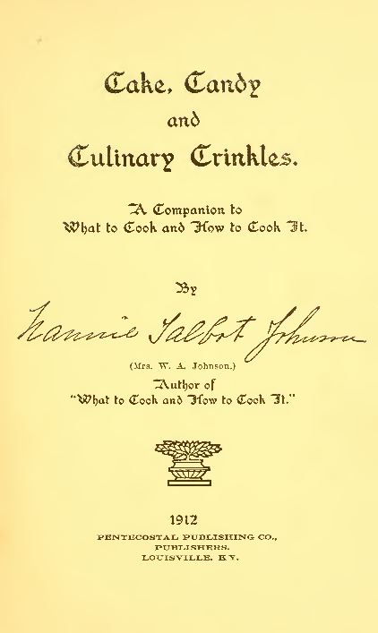 Vintage Cookbooks Library