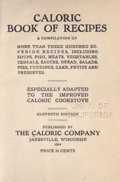 Vintage Cookbooks Library