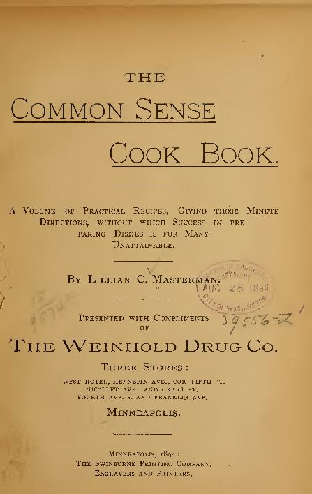 Vintage Cookbooks Library