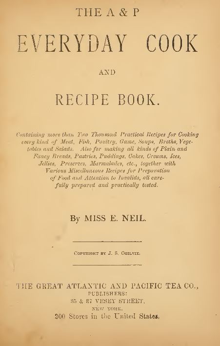 Vintage Cookbooks Library