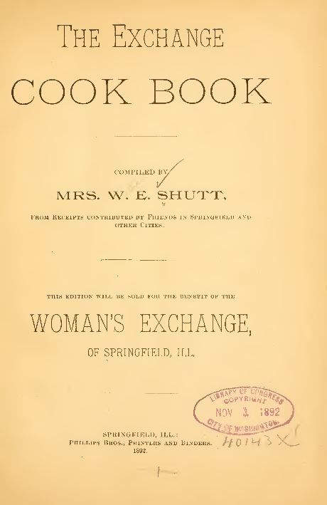 Vintage Cookbooks Library