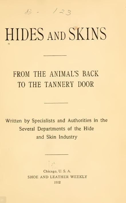 Vintage leatherworking leather Library