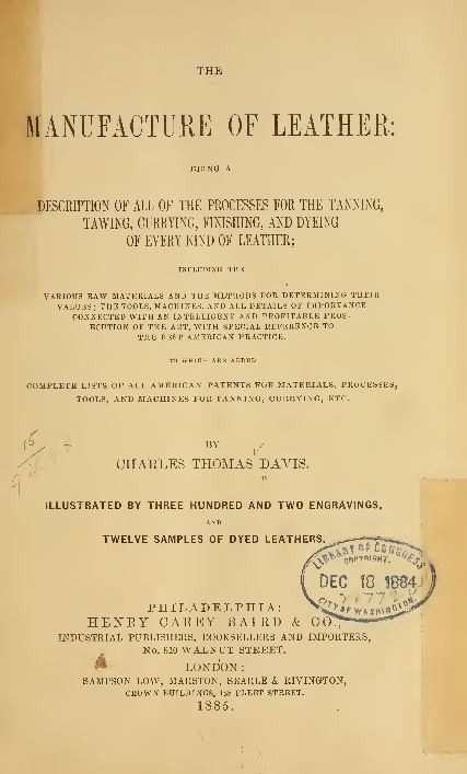 Vintage leatherworking leather Library