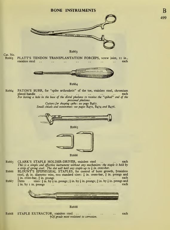 Illustrated Catalog of Surgical Instruments Surgeons Tools History