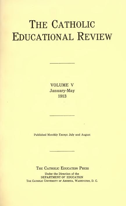 The Catholic Educational Review