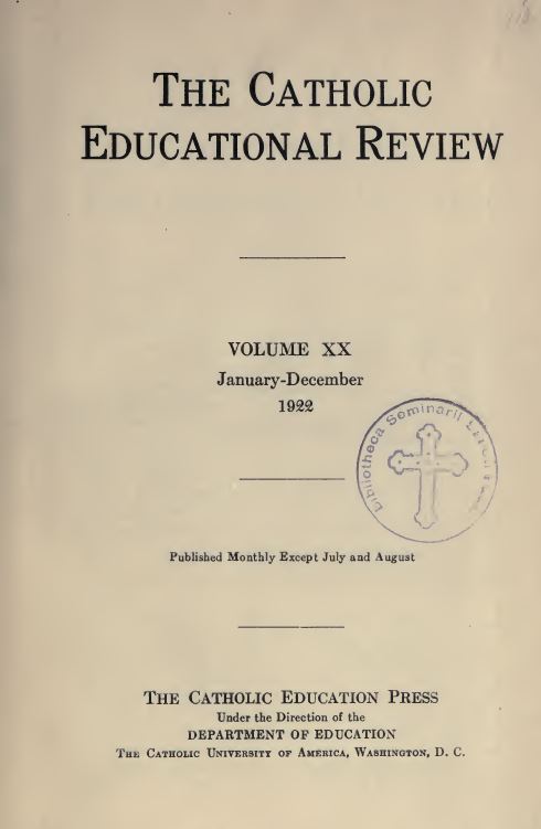 The Catholic Educational Review