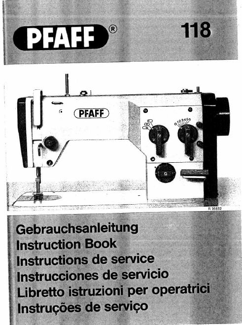 Repair Manual A Pfaff 6232 Sewing Machine