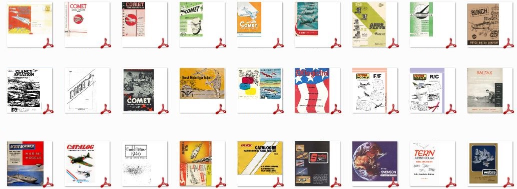 Small and Medium Scale Model Airplane Plans