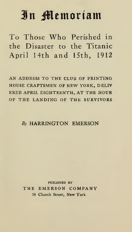 The Titanic Disaster Books