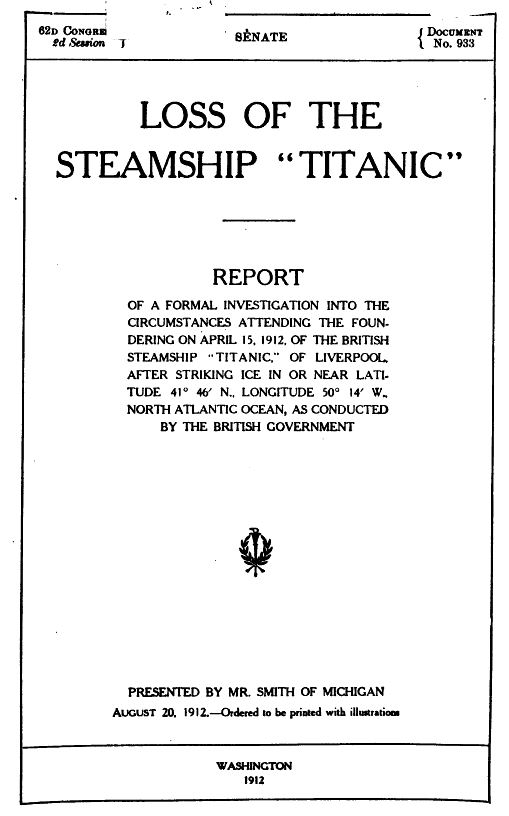 The Titanic Disaster Books