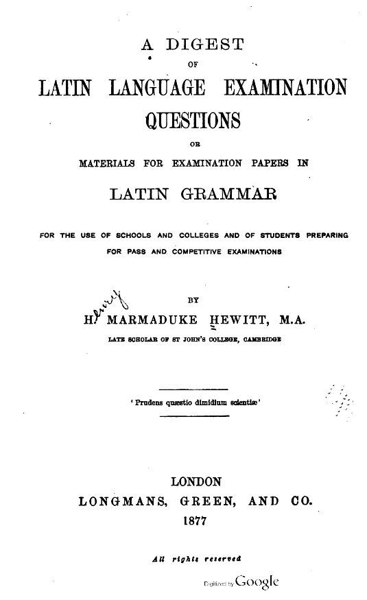 Latin Books