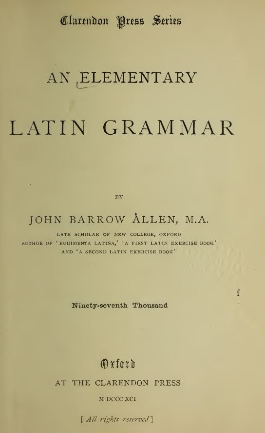 Latin Books