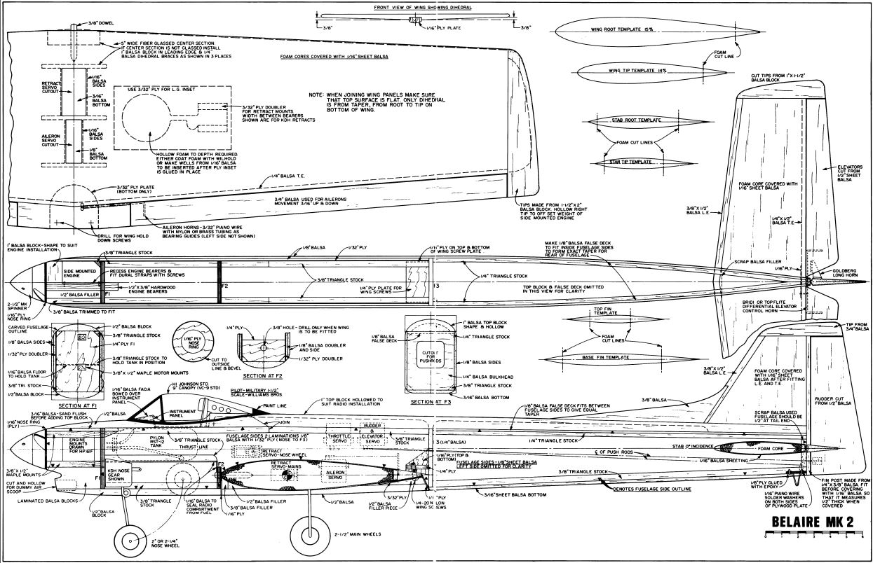 1,800 Semi Scale Remote Control RC Radio Model Aircraft Plans, Guides