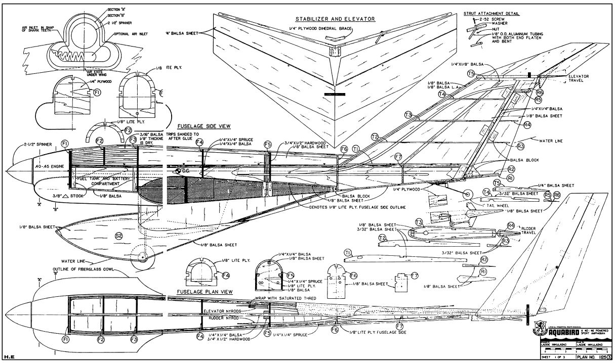 2,000 Remote Control RC Radio Model SPORT Aircraft Plans, Scale, Guides