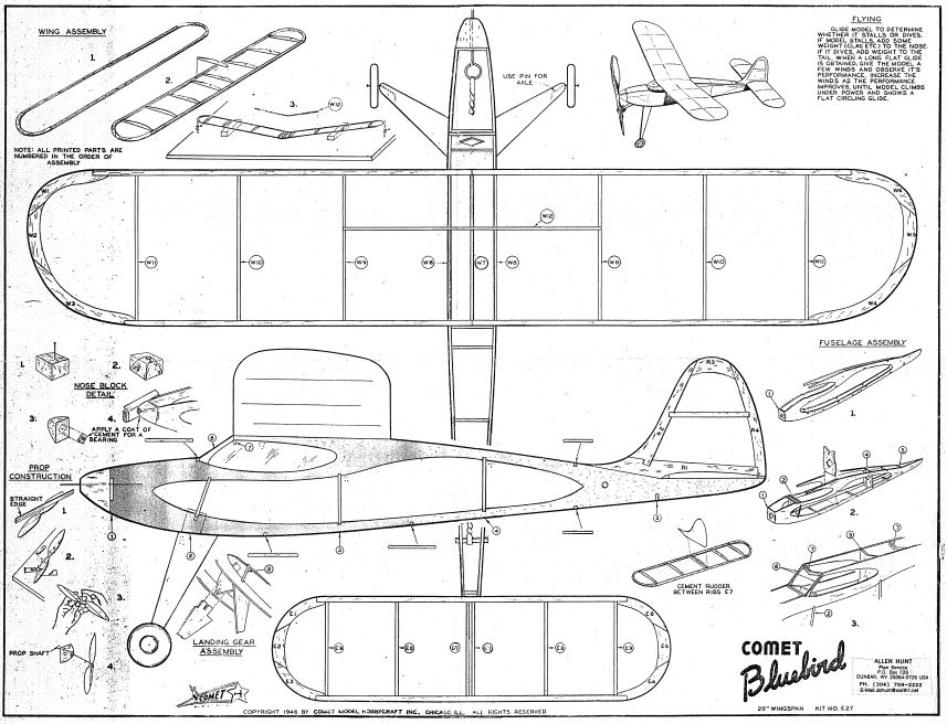 3,300 Free Flight Model Aircraft Plans, RC, Remote Control, Easy Guides