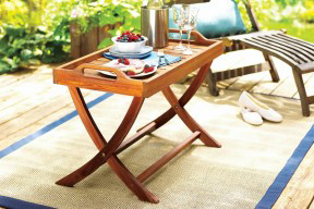 Portable Table Tray Plans, Beginner Woodworking Project