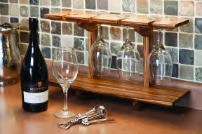 Wineglass Display Shelf Wood Plans, Easy Furniture Wood Plans - Click Image to Close
